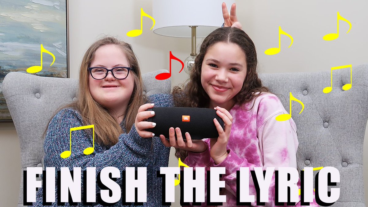 SarahGraceClub's tweet photo. Sarah &amp; Sierra play Finish the @HaschakSisters Lyrics! Watch HERE: https://t.co/HgSB98dwey https://t.co/EYMtWplbJg