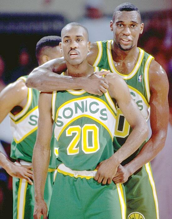 The original Lob City! 
People forget how good the Sonics were in the mid-90s.

93/94: 63-19
94/95: 57-25
95/96: 64-18 (38-3 home)
96/97: 57-25
97/98: 61-21