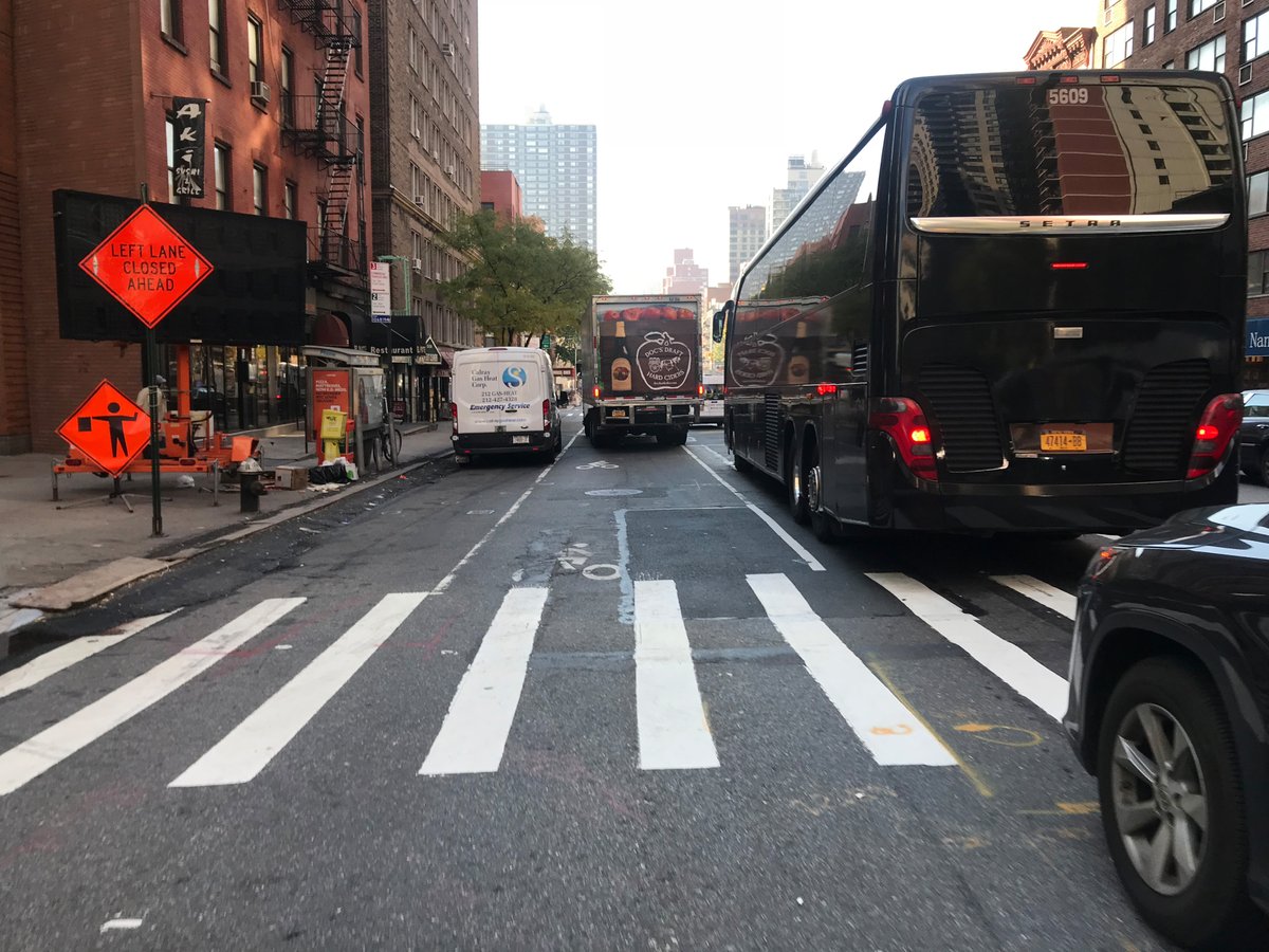 StreetsblogNYC's tweet photo. BREAKING: @NYCMayor just announced two KEY bike improvements during coronavirus: temporary protected lanes on Smith Street in Brooklyn and to close the Second Ave. gap near the QMT in Manhattan. #Itsastart. Reaction, @TransAlt @BikeNYCLaw @bikenewyork https://t.co/4huO1uZmAW