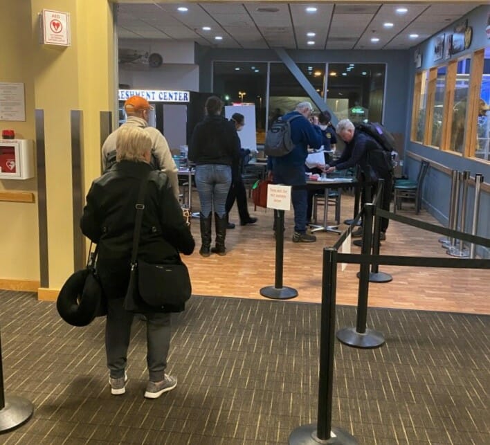 cbjuneau's tweet photo. The City and Borough of Juneau and @CCFR implemented a voluntary screening process for people arriving to Juneau International Airport. The goal is to mitigate the spread of the coronavirus disease (COVID-19). https://t.co/u7AFuQKk4r https://t.co/UuucZZVpvr
