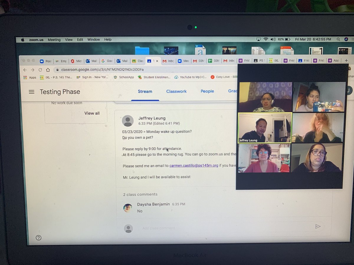 PS145M's tweet photo. Here’s to what will surely be a rocky but interesting ride! @nycschools @followcsa @UFT @1ManhattanTeam @CEC3NYC @DOEChancellor @NycDistrict3 #ps145parentsrock #socialdistancing #bettertogether #timeinhistory #remotelearning #whatshappening #practicemakesperfect #runthroughs https://t.co/G2yzlmXX5F