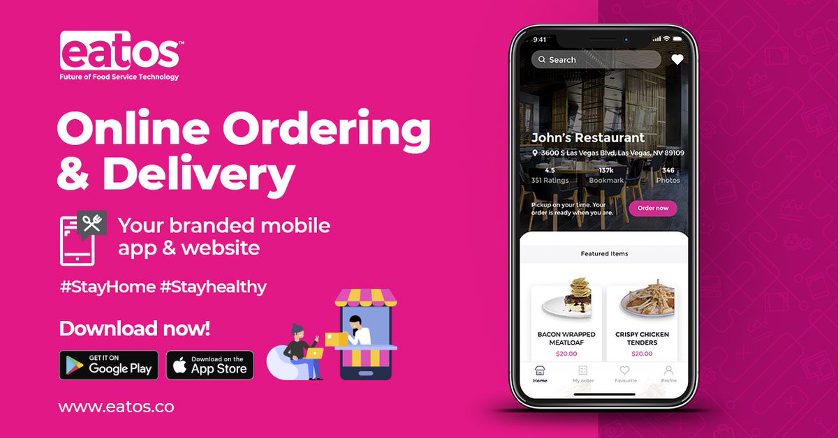 myeatos's tweet photo. eatOS online ordering is the easiest way to create a beautiful online storefront for your business. Our user-friendly, customizable storefront, lets you easily connect with your customers online.
#onlineordering #Fooddelivery #restaurants #COVID19 #deliverykitchen #LA #eatOS https://t.co/uN0afubUv1