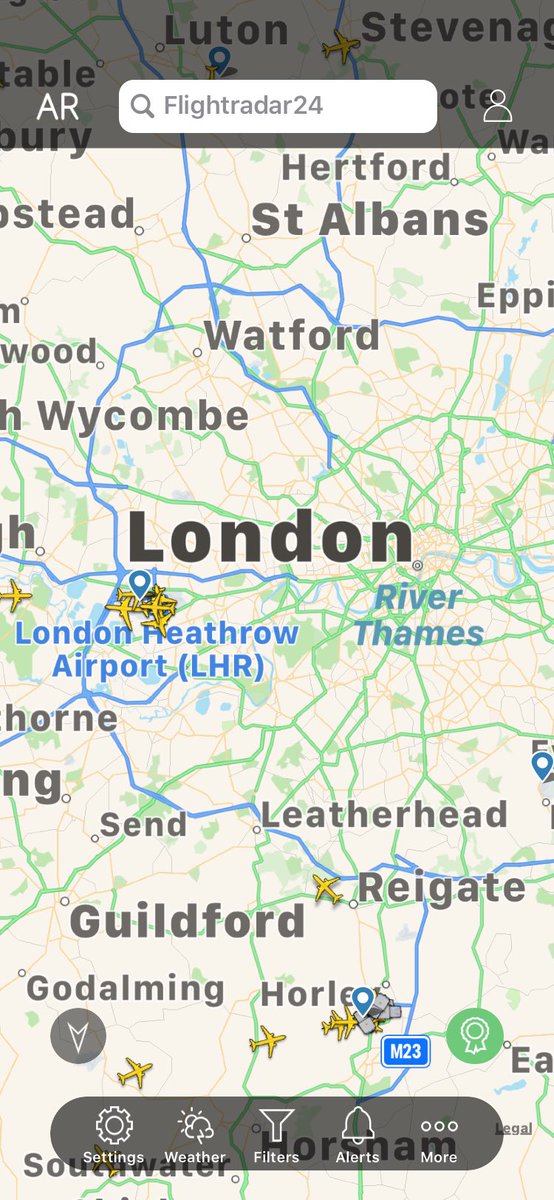 1UCommunity's tweet image. So few planes #noflights #heathrow #nowayin #nowayout #COVID19

Turn your phone into an air traffic radar with Flightradar24. fr24.com/apps