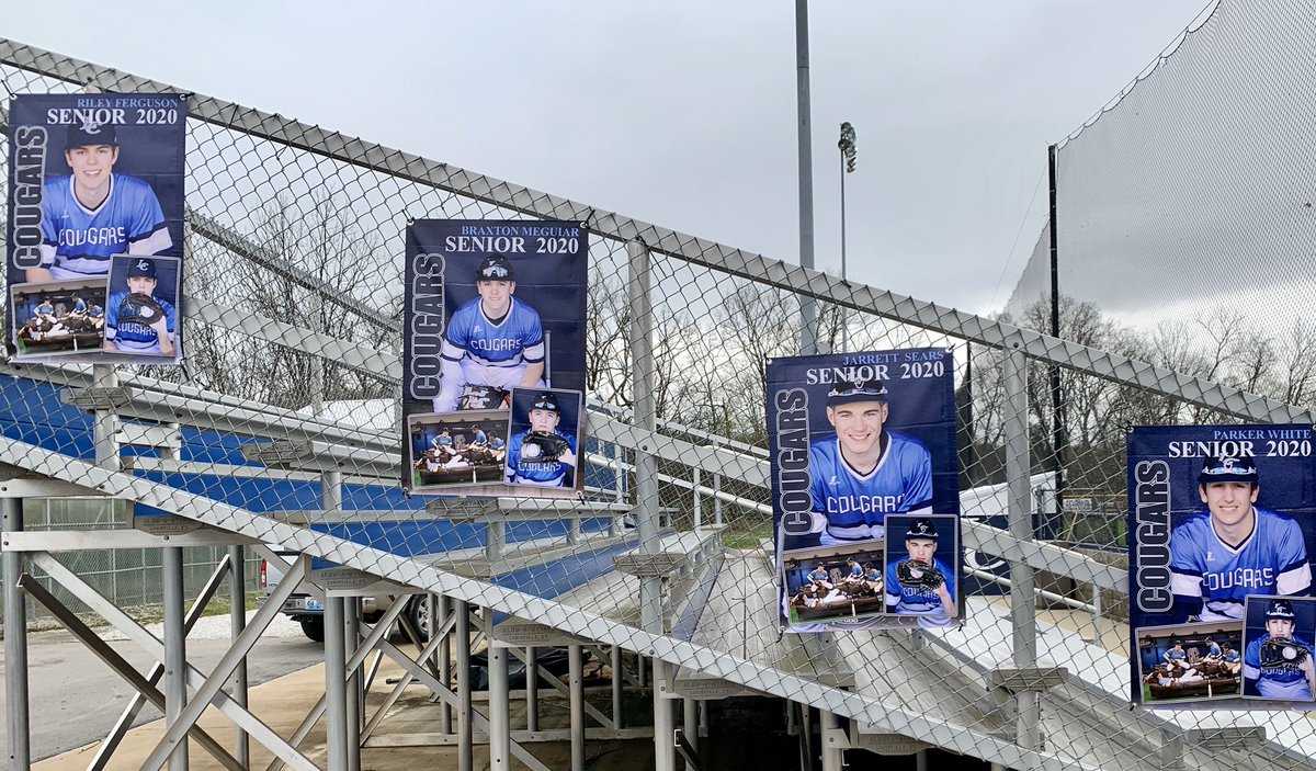 BASEBALL_LC's tweet photo. Hung these today bc they deserve it! #CougarPride https://t.co/TUMTi7tuvs