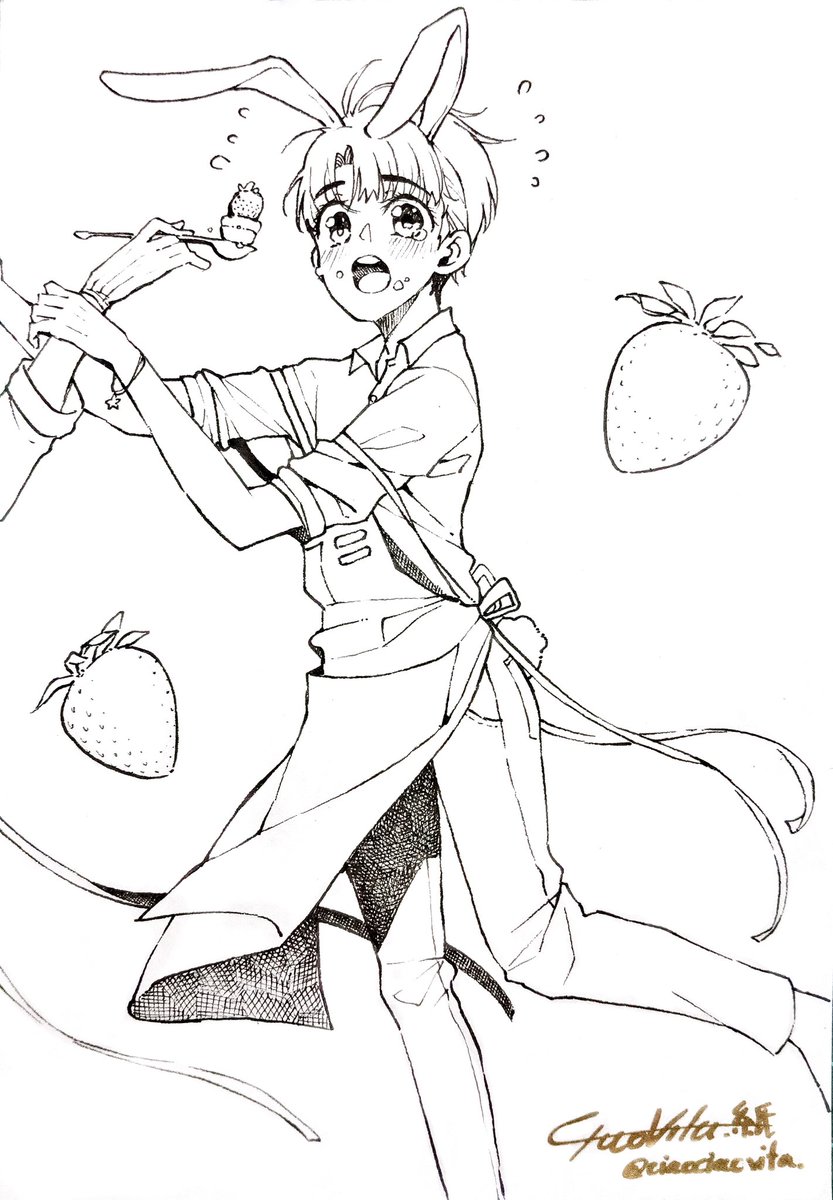 วาดใบที่เท่าไหร่แล้วไม่รู้ แต่แอบชอบใบนี้~🐰💜
#朱赞锦 #จูจ้านจิ่น 
