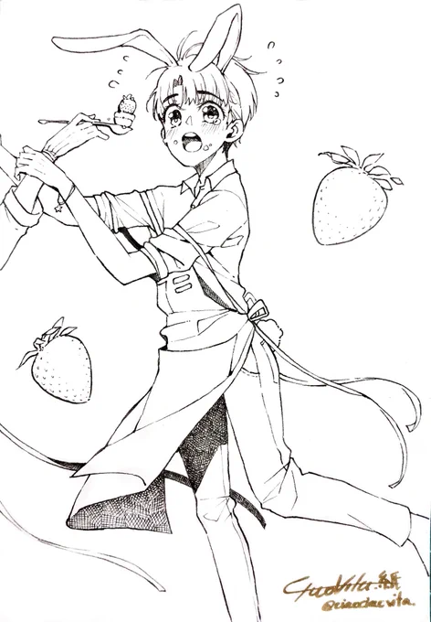 วาดใบที่เท่าไหร่แล้วไม่รู้ แต่แอบชอบใบนี้~🐰💜
#朱赞锦 #จูจ้านจิ่น 