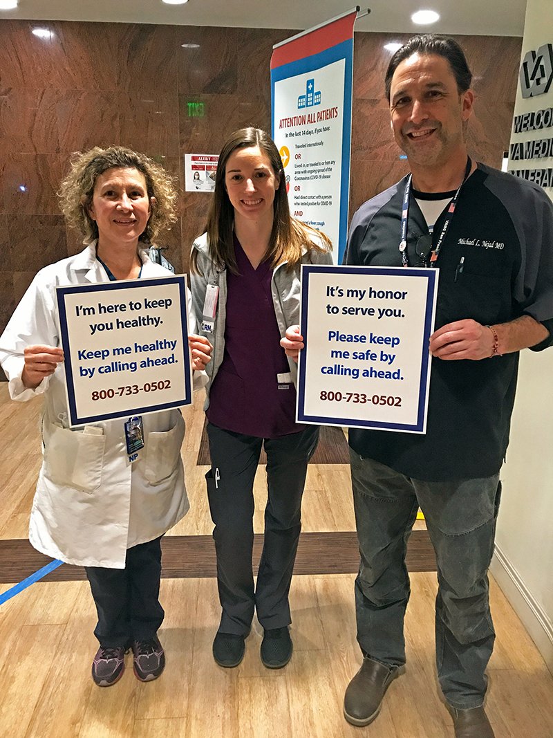 SFVAMC's tweet photo. Please RT! It’s our honor to care for you and keep you healthy. Please help us stay healthy by calling ahead before visiting the San Francisco VAMC, one of our community based outpatient clinics or a VA facility. Please be prepared to discuss health concerns and recent travel. https://t.co/anrSZQSLNf