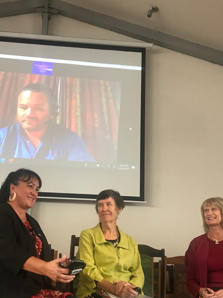 heather_came's tweet photo. Explaining that Māori never ceded sovereignty - what does that mean for the Crown? #TetiritioWaitangi JJCarberry, Susan Healy, Ingrid Huygens chair Maria Baker Lets get this in the school and university curriculum @AUTuni https://t.co/KRvmUJN2BN