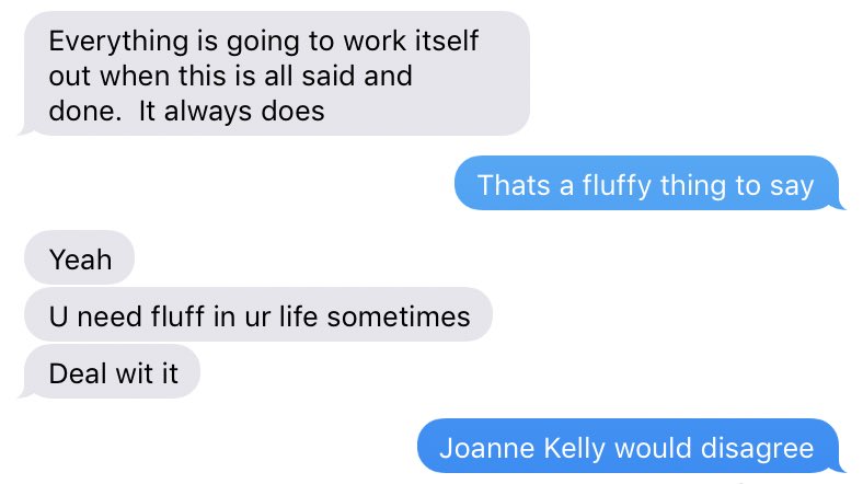 anjasadovski's tweet photo. @JoanneMKelly keeping me strong during these uncertain times 💪🏼 #cutthefluff https://t.co/0t6KrvKrON