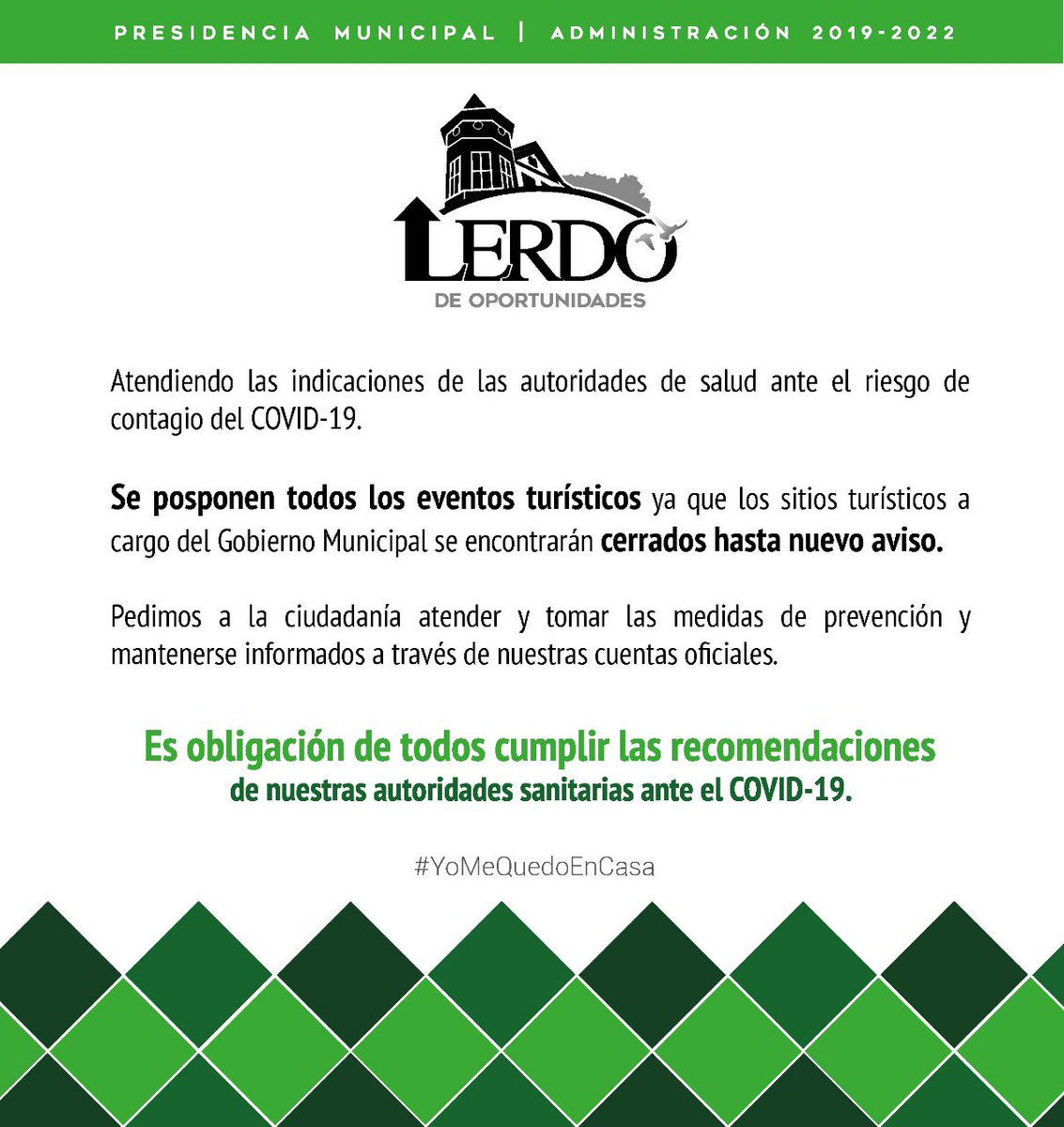 GobLerdo's tweet photo. 💬 Ante el #Covid19: https://t.co/UjB95zPvnz