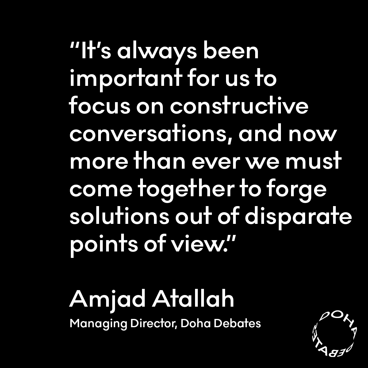 DohaDebates's tweet photo. We're #SocialDistancing—but that doesn’t mean we’re going to stop bringing people together.

Here's what we'll be doing during the global #coronavirus pandemic: https://t.co/tXwMt24Mju https://t.co/4jyrQmNmqE