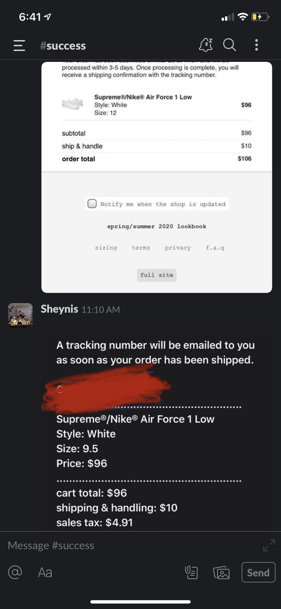 BoltCookGroup's tweet photo. Supreme monitors 🎯 

Supreme / Nike AF1 restock this morning... https://t.co/8gCdM7z2eD