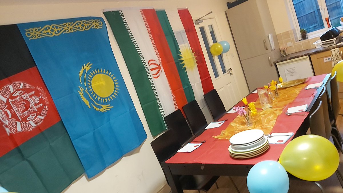 ChaseBoarding's tweet photo. Tonight we celebrated 'Newroz' (Persian New Year) in #CGSLee for our students and staff. We enjoyed a feast of Kurdish and Afghani traditional dishes, followed by some tasty Iranian saffron and mint tea. Happy Newroz/Nauryz to everyone who celebrates! #CGSBoarding #Newroz2020 https://t.co/Fm8KV0SBEz