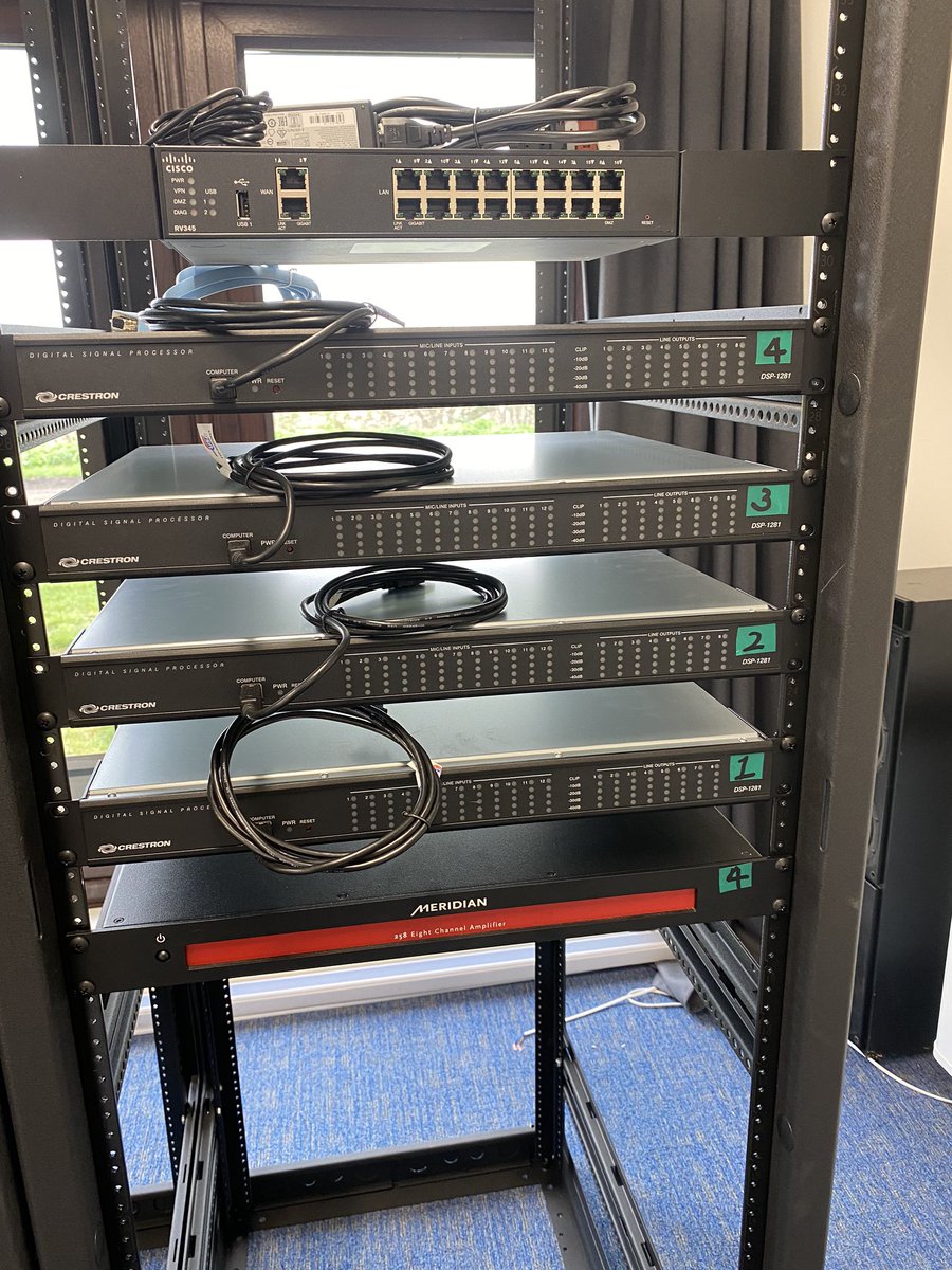 DarkeLtd's tweet photo. Here at Darke Audio Visual we are trying to carry on with a normal working week, we have just started building these residential AV/IT racks for a project in the UK and thank our staff &amp; suppliers for their continued support @Crestron @MeridianAudio @PulseCinemas @Cisco #StaySafe https://t.co/aILqo1YcPh