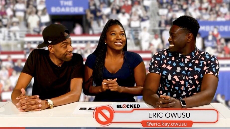 owusukid's tweet photo. BL🚫CKED is now live! Head over to https://t.co/7Zepyj8SML to watch me say inappropriate pick up lines. Shout out to @thenickperdue , @DivaLaci , &amp; the @kampproductions crew. We got our own show! https://t.co/emyrBz8tVL