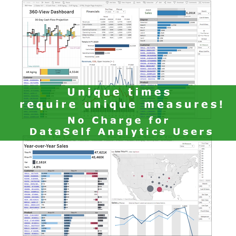 jonigirardi's tweet photo. Unique times require unique measures! Give remote workers easy access to information to do their jobs. @dataself  clients can now add up to 40 additional analytics users for no additional license cost through 6/30/2020. Limited supply. https://t.co/1SiK9ruz8e https://t.co/XaK2cwgGkd