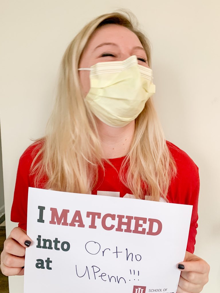 AshleighBush's tweet photo. Future orthopod! Penn Ortho #orthomatch #IUSMmatch2020 #match2020 https://t.co/8j1vsE57rQ