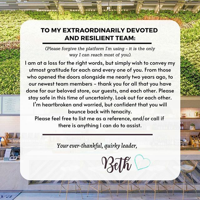 bethalison89's tweet photo. A message to my Tocaya family... “You may not control all the events that happen to you, but you can decide not to be reduced by them.” - Maya Angelou
~
~
~
~
#closure #serviceindustry #covıd19 #covidclosures #restaurantworkers #sandiegorestaurants #sand… https://t.co/qv4uA4tfGp https://t.co/RMv2OcG9A0
