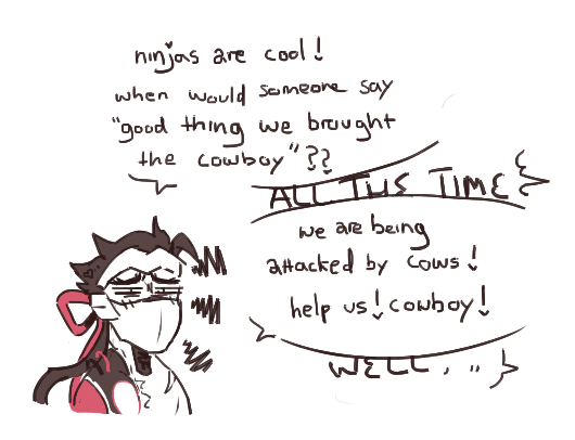 these were 2 seperate comics and now they are 1 comic kinda i guess