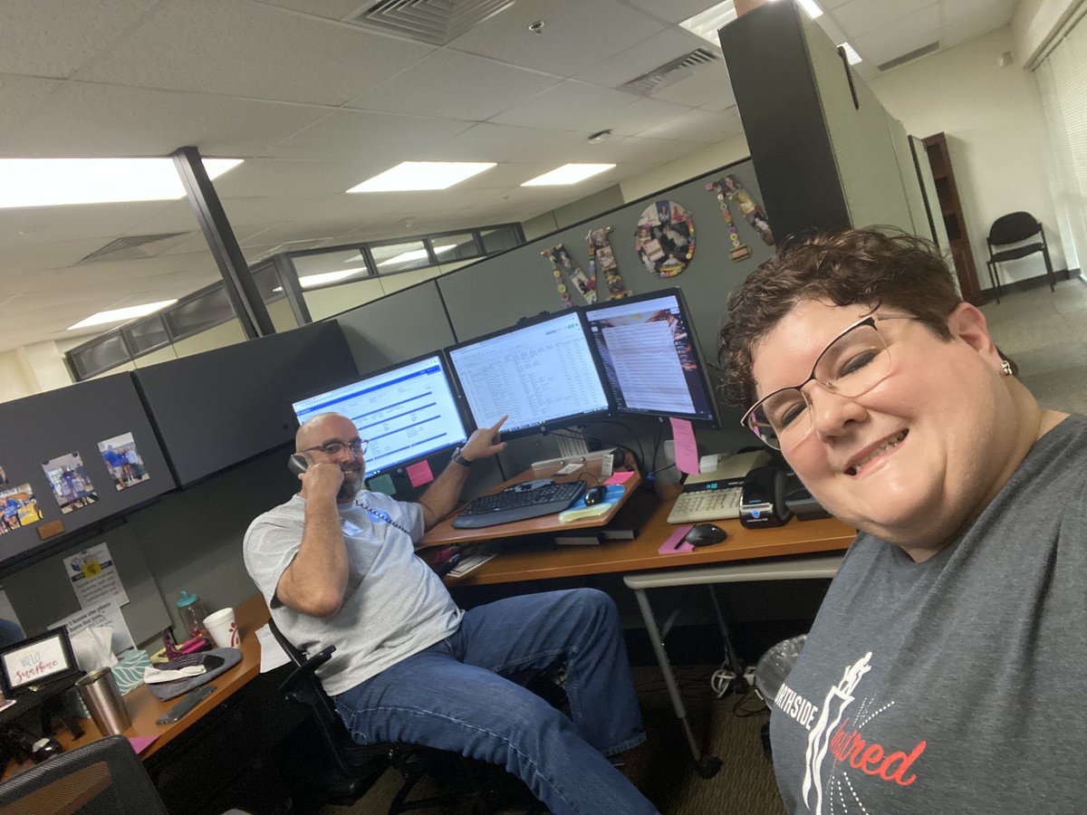 sgriggsNISD's tweet photo. Shout out to @NISD Technology Services! Amazing plan to coordinate a device check out system for any @NISD student. So impressed! Honored to spend the day making appointments for device pick up.@NISDCounseling in ‘da tech house! #AllInThisTogether @NCANorthside @DavidEly17 https://t.co/LTAURRzayj