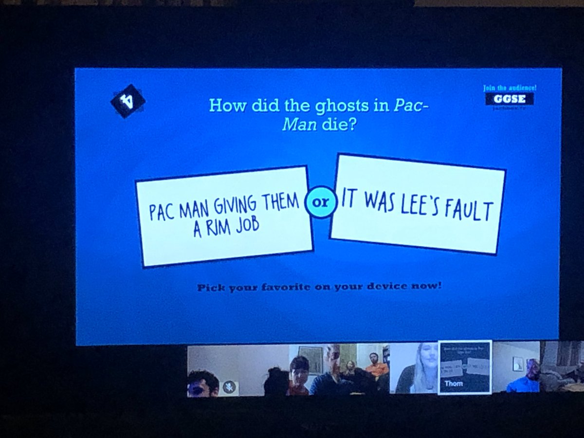 leeroyb's tweet photo. A night of @jackboxgames #leesfault  blame games #socialdistancing https://t.co/5o8a9HFp4e