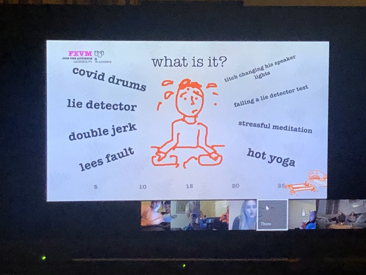 leeroyb's tweet photo. A night of @jackboxgames #leesfault  blame games #socialdistancing https://t.co/5o8a9HFp4e