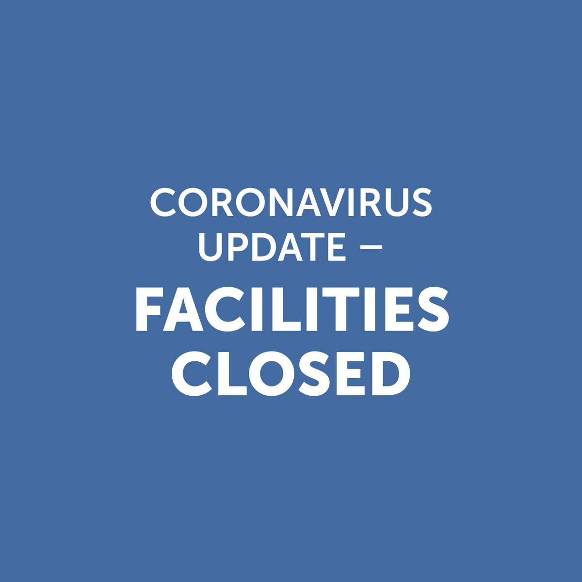 tenterden_lc's tweet photo. Following government instructions to all fitness facilities on the issue of the Coronavirus (COVID-19), we are temporarily closing our centre from end of business tonight (20th March). For more information please go to our website. https://t.co/jTwSjN5Fjf