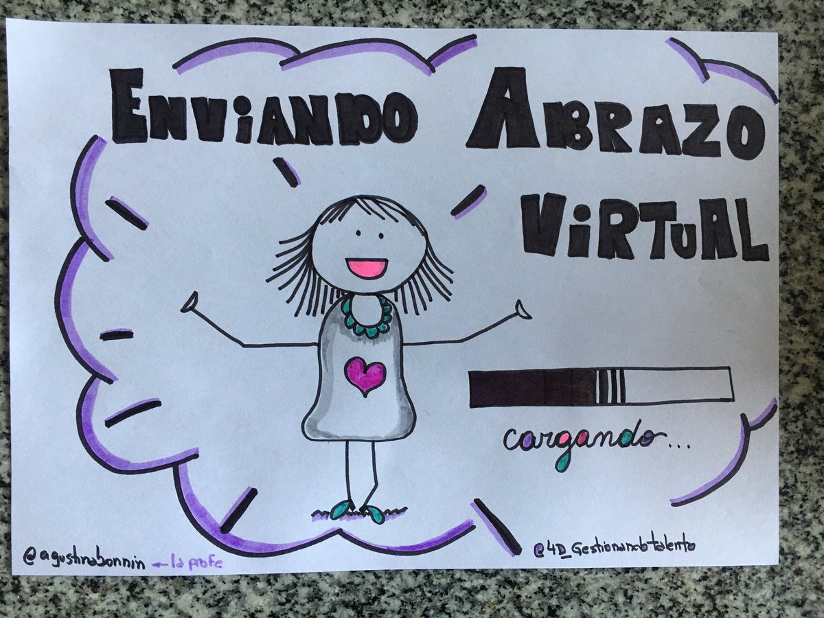 Conservemos la demostración de afecto.  Los abrazos hacen bien. 
Solo que ahora son virtuales. 
Vamos que juntos podemos! 🤗

#AislamientoSocialPreventivoObligatorio