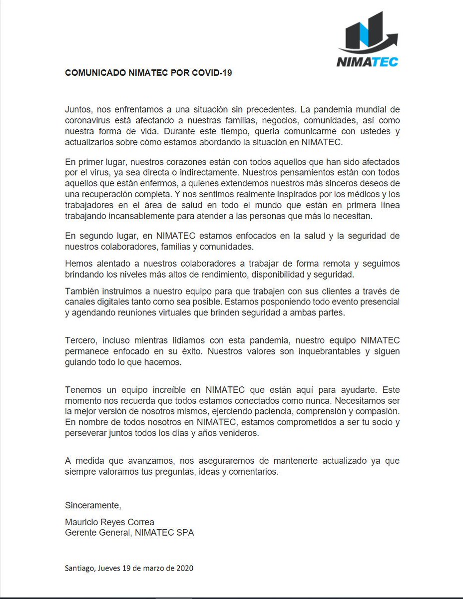 _nimatec's tweet photo. #estoloparamosentretodos #QuedateEnCasa #coronavirus #innovacion #Homeoffice #TrabajoRemoto https://t.co/Ullpwkrc7K