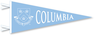 Another fun fact! There's a Columbia legend that the blue of the school flag is based on the unusual cornflower color of Alexander Hamilton's eyes. The school jacked the color from the Philolexian Society, a literary society that predates the college. Ham was a founding member.