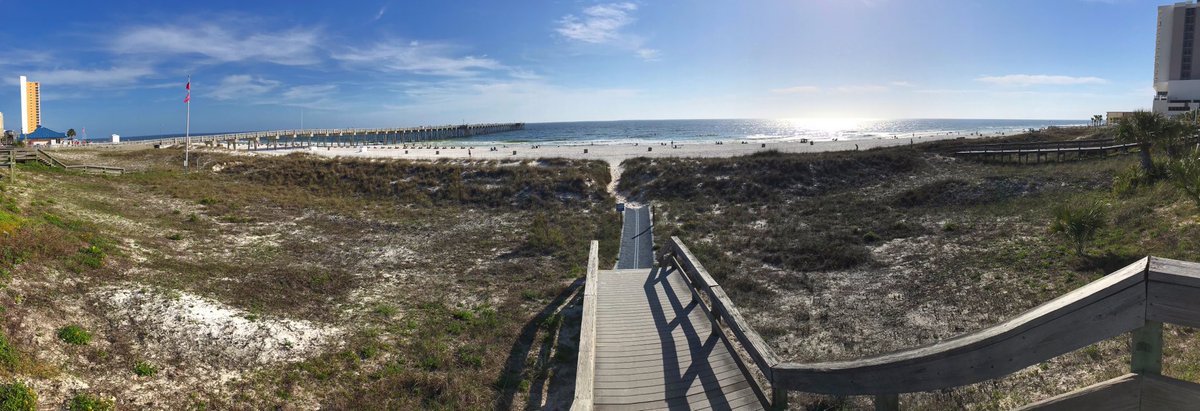Jandritto's tweet image. PCB beaches closing this evening. One last walk for awhile... See you next time, Gulf Coast Panhandle Florida... #Covid_19 #PCB #SocialDistancing