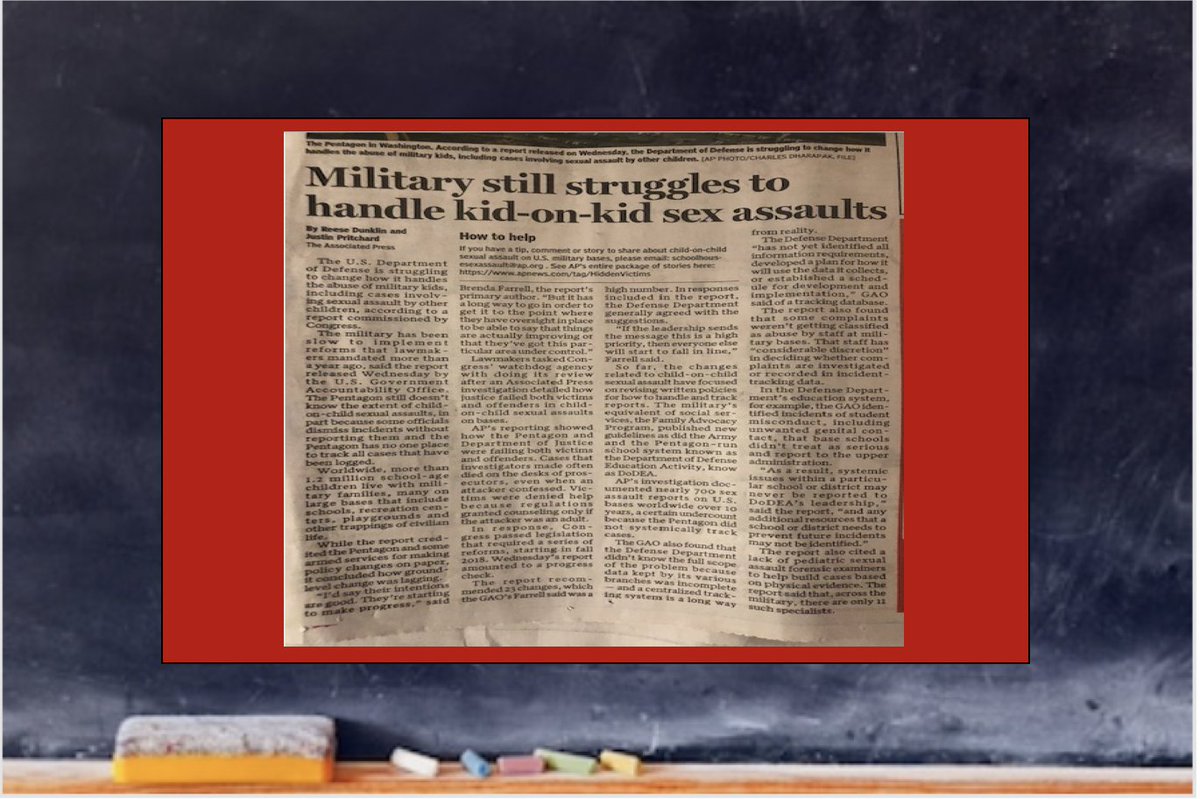 TruthNEd's tweet photo. #StopComprehensiveSexEd An article from the Florence, AL Times in Feb 2020. Kid-On-Kid Sexual Assaults on the rise in the Military... and in our communities. #Lossofinnocence #OurChildren #FilterSchoolDatabases #Parentswakeup #OutWithSchoolObscenity https://t.co/G2qOZsDmVm