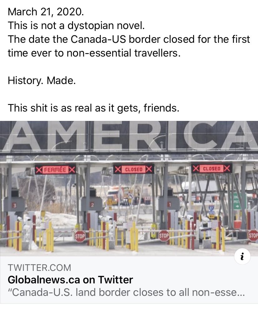 TeamCdaAnon's tweet image. Historical date for Canada-USA relations. 🇨🇦🇺🇸#borderclosed #covid19measures
