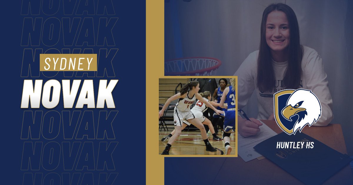 JudsonWBB's tweet photo. Signing Day!! 📝
Practicing her “social distancing”, Sydney Novak is a 5’11 F from Huntley HS. So pumped to have you join our program, Sydney!! 🎉🦅 #judsonawesome #Together https://t.co/mPE053oxDP
