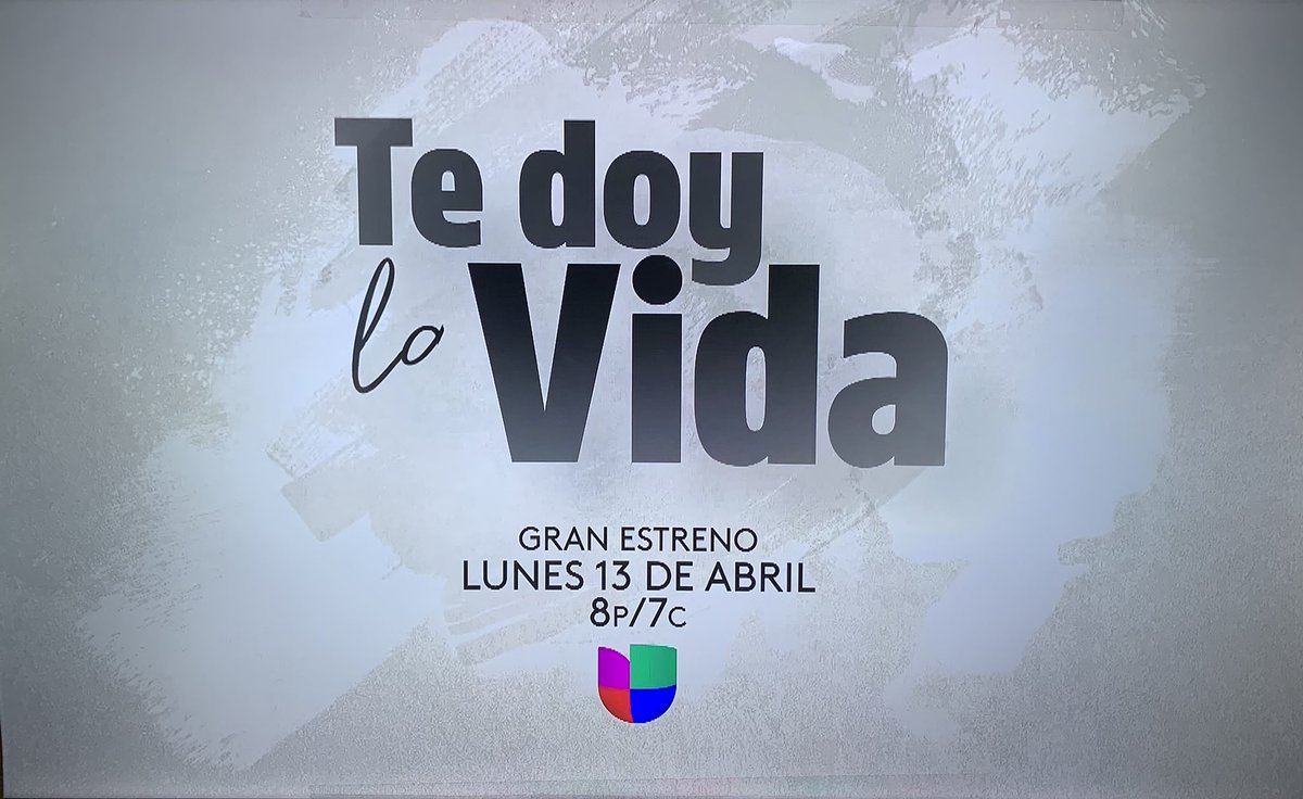Wha7sG's tweet photo. #TeDoyLaVida llegará a conquistar Estados Unidos a través de @Univision el 13 de abril a las 8/7c 🥰😍 @evacedenor @JoseRon3 @ebuenfil https://t.co/UeaKX5eYST