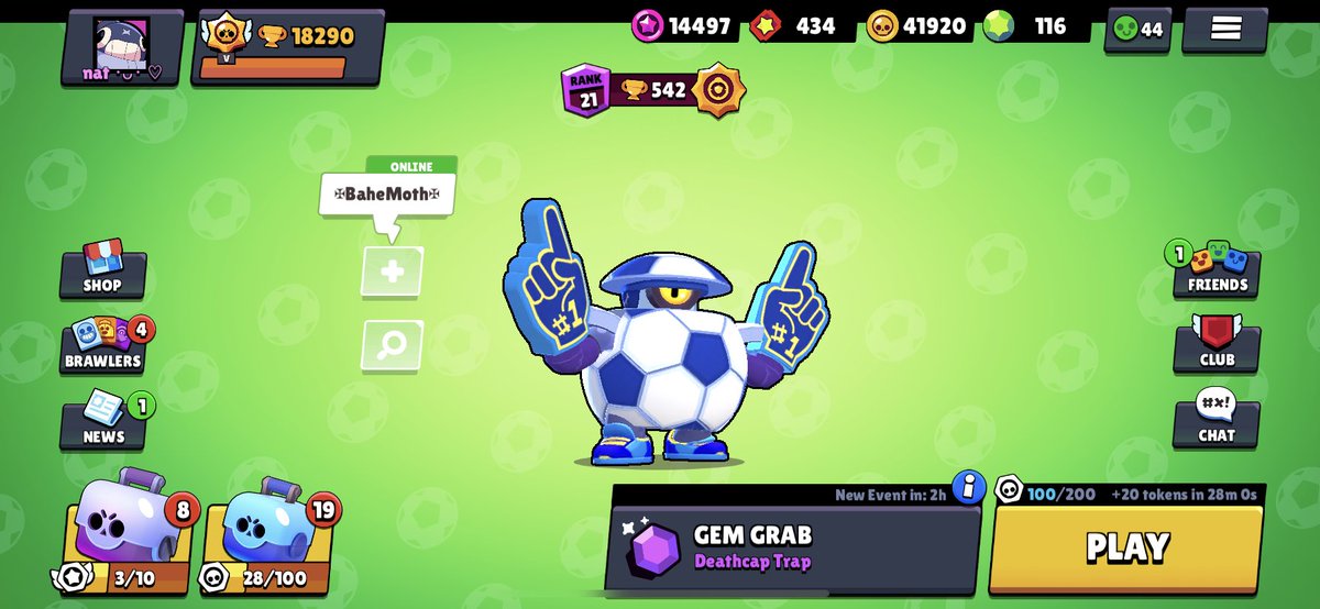 natwithaheart's tweet photo. ⚽️ BRAWL STARS SKIN GIVEAWAY ⚽️

I am giving away 1 Coach Mike skin and 1 Mascot Darryl skin!

TO ENTER:

⚽️ Follow @natwithaheart 
⚽️ Retweet &amp; Like!
⚽️ Tag 2 friends &amp; say which skin you want!

2 WINNERS WILL BE CHOSEN IN 24 HOURS! GOOD LUCK ⚽️❤️💙 https://t.co/msgdPJMtF2