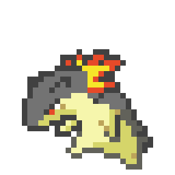 ブラウンシュガー ダイの大冒険 魂の絆 Bテスト中 No Twitter ポケモンのバクフーン ポケモン Pokemon ドット絵 8bitpainter