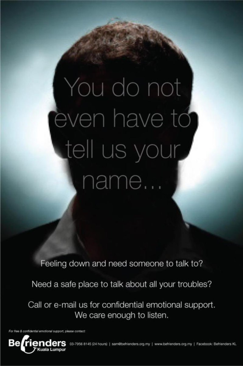 HausofHilton's tweet image. Even during times like this , during #RestrictedMovementOrderMY things can get really exhausting both physically and mentally .

If u are in crisis , need professional help or someone to talk to, please contact Befrienders 03-79568145