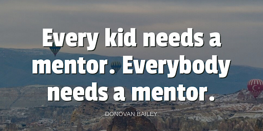 TheZigZiglar's tweet photo. "Every kid needs a mentor. Everybody needs a mentor."-Donovan Bailey https://t.co/KLknvYRDN6