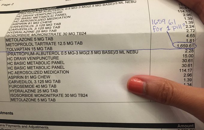 Ummm, so I&rsquo;m not a doctor but since when does one pill cost damn near $1700?? 🙃🙃 https://t.co/PvGW33<a href="/tag/mvsales"class="tags"><span>#mvsales</span></a>