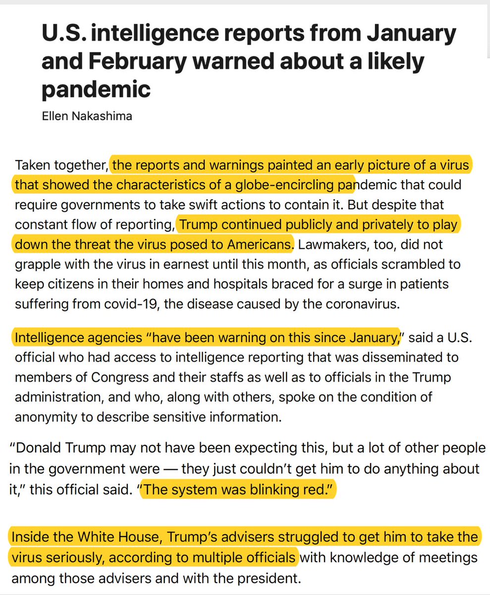 EricTopol's tweet photo. The harrowing story of denialism of the pandemic for months before it struck
https://t.co/hbOY4DNKeu by @nashakimae
key excerpts: https://t.co/f7mEGRBDTF