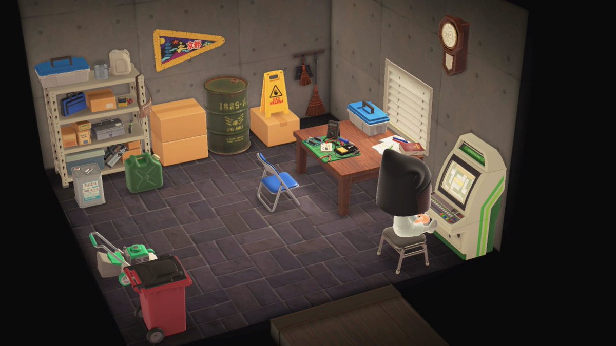 えれ子 Twitterissa 物置小屋を自分の部屋にすると言い出し 魔改造しだした厨二病息子の部屋っていうイメージで作りました