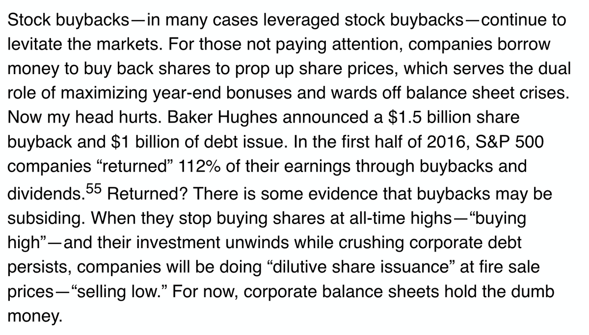 DavidBCollum's tweet image. I wrote this in 2016 from my office in a fucking chemistry department. Don't tell me we should now show sympathy for those who bought back shares and are now broke...
