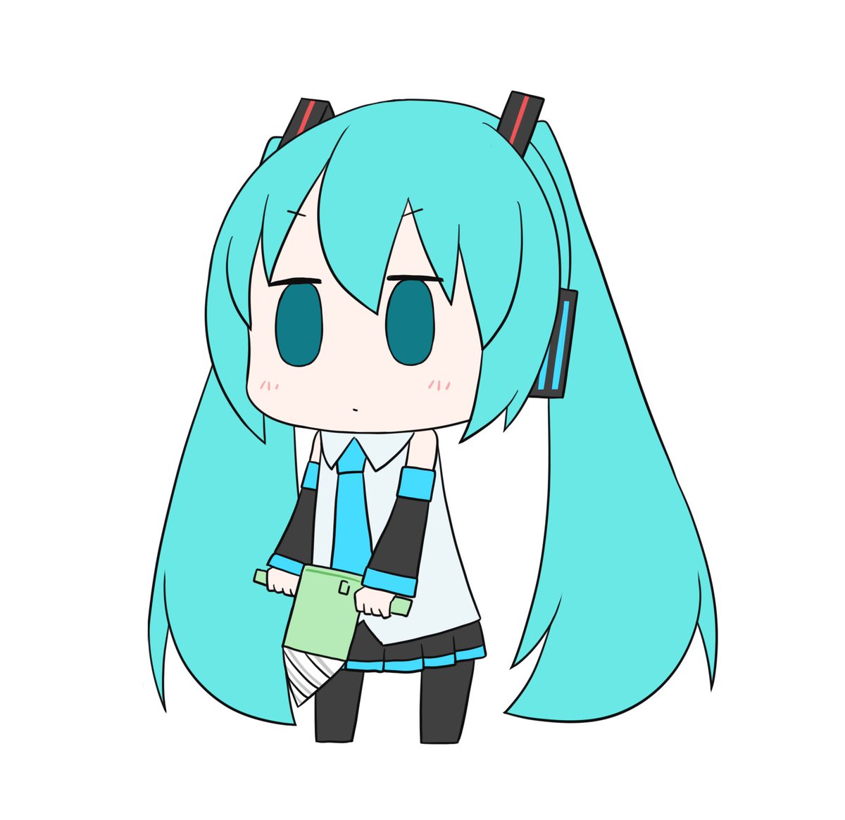 初音ミク 「今日も一日 」|はつねネガメのイラスト