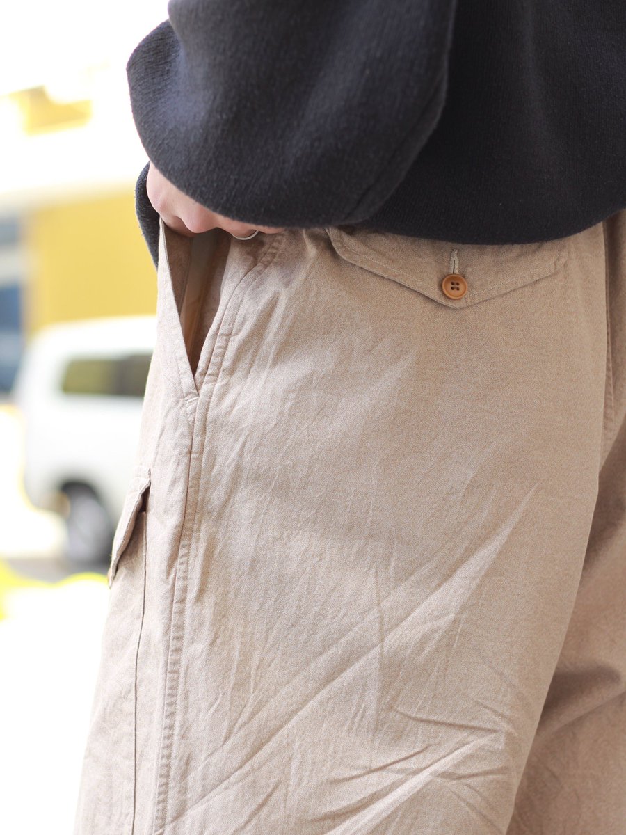 COMOLI 20ss ヨリ杢コットンドローストリングパンツ | gulatilaw.com