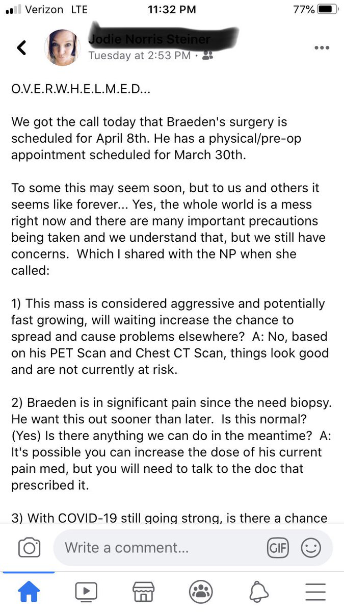 Hooderman's tweet photo. @SheaSerrano my cousin’s family is going through hell rn. High schooler has an aggressive cancerous tumor on his arm, they’re too proud to ask for help. I’m asking for them, I’ll provide reciepts. Anything would be appreciated, my cashapp is $ScottRHood and I’ll get it to them https://t.co/xBEUACbt2C