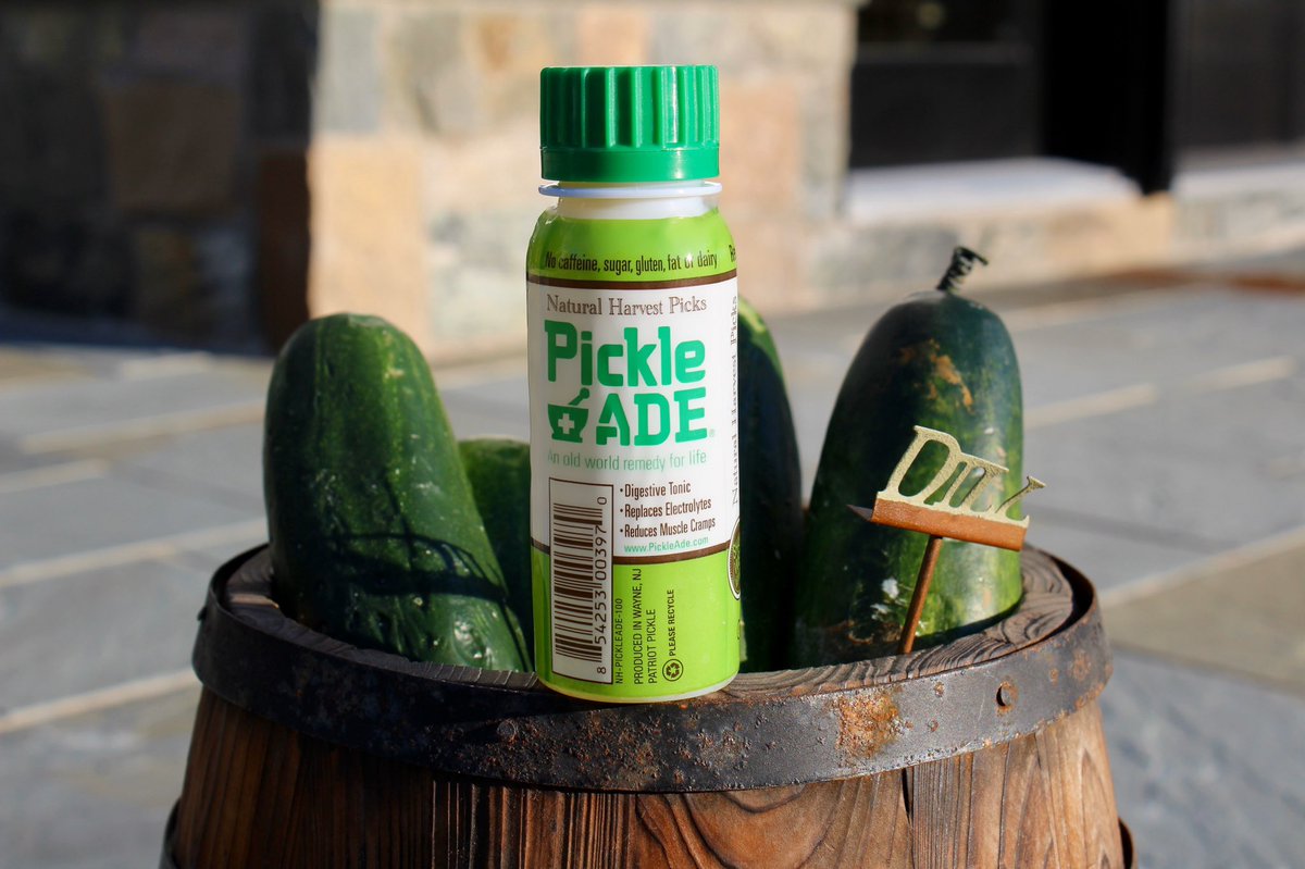 PickleAde's tweet photo. Haven’t you heard? We only use all #natural ingredients so 
we’re kind of a big dill 🥒 
 #PickleAde https://t.co/lzJy1aZYkx