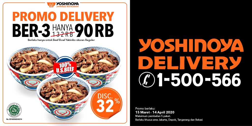 Yoshinoya Indonesia Twitterren Hi Yoshinoya Lovers Dirumahaja Karena Lagi Wfh Dan Socialdistancing Tapi Ngidam Beef Bowl-nya Yoshinoya Pesan Yoshinoya Delivery Aja Mumpung Lagi Ada Promo Delivery Bertiga Untuk 3 Beef Bowl Yakiniku Yoshinoya Indonesia Twitterren Hi Yoshinoya Lovers Dirumahaja Karena Lagi Wfh Dan Socialdistancing Tapi Ngidam Beef Bowl-nya Yoshinoya Pesan Yoshinoya Delivery Aja Mumpung Lagi Ada Promo Delivery Bertiga Untuk 3 Beef Bowl Yakiniku