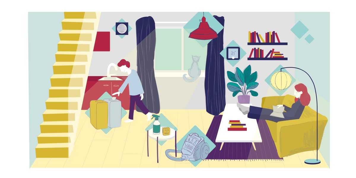 Chez Qualitel, la #CoronaMaison est avant tout une maison dans laquelle on se sent BIEN, voici notre participation au challenge de <a href="/PenelopeB/">Pélénope Bagieu</a> ! On vous dit tout dans ce thread pour avoir un logement de qualité
#Coronavirus #RestezChezVous
1/6