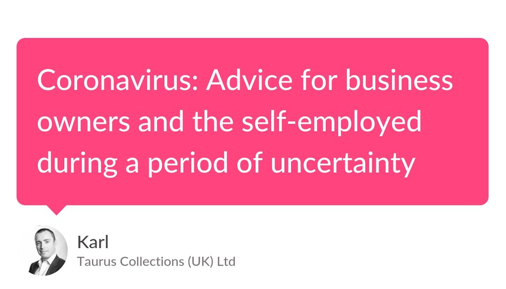 CollectDebts's tweet image. Ask yourself, what will it take to close this business down, and which of my rivals will be able to keep trading and why?

Read more 👉 lttr.ai/ObpQ

#Creditcontroltips #DebtCollection #Coronavirus #Blog #Taurus #Bestdebtcollectiontips